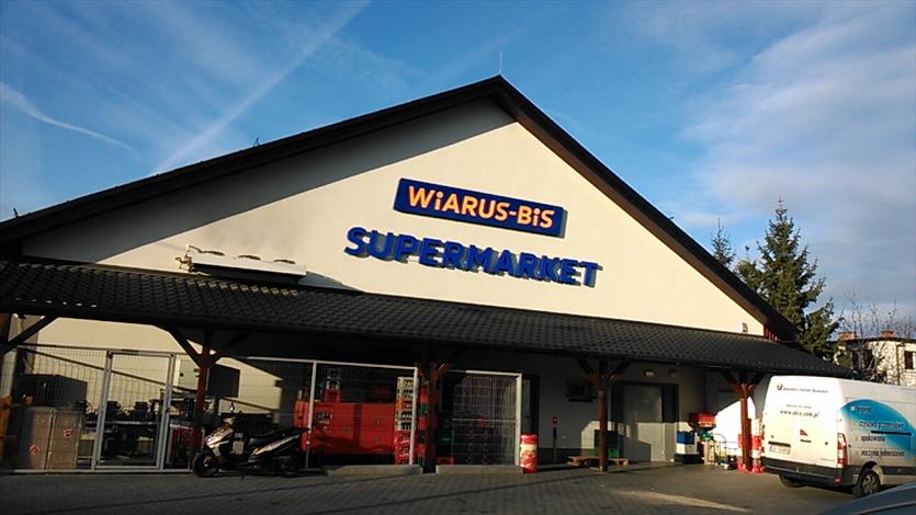 przyjazna Supermarkety, hipermarkety, Supermarket Wiarus-Bis, Mazańcowice